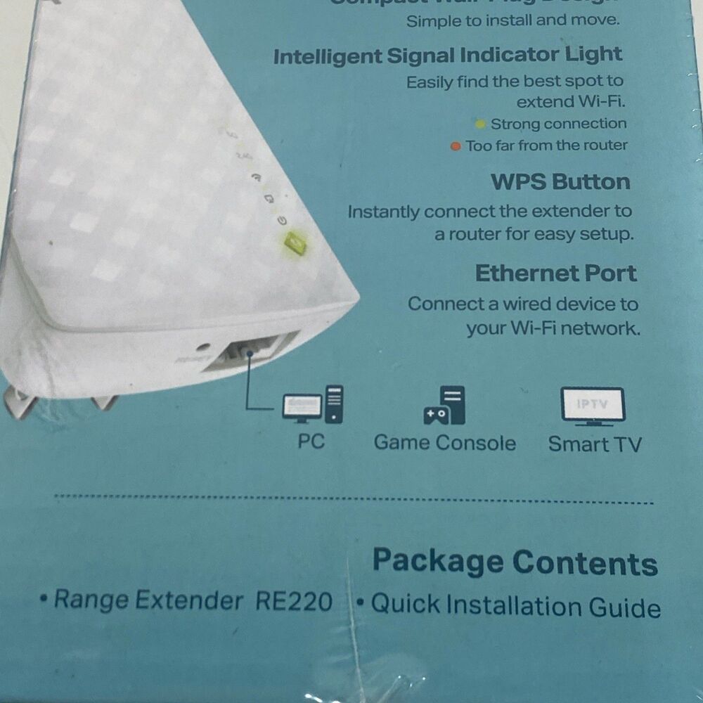 TP-LINK AC750 Dual Band 433 Mbps Mesh WiFi Range Extender Works W/ Any‎ Router - Picture 5 of 7